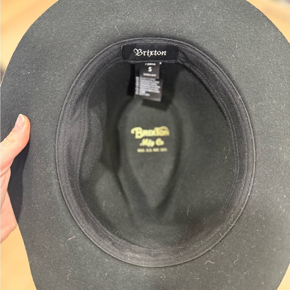 Brixton Black Wool Fedora Hat - Picture 4 of 5